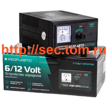 Зарядное устройство АКБ мотоциклов Кедр-Авто 6/12 Volt