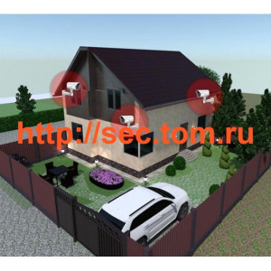 Видеонаблюдение в загородном доме